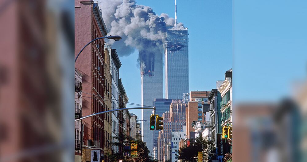 Ataque a Torres Gemelas el 11 de septiembre de 2001.