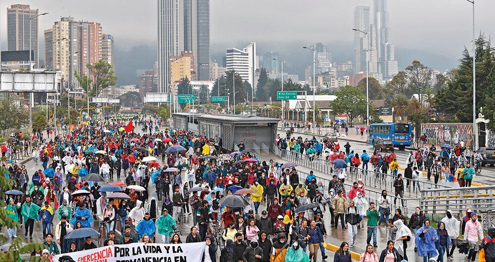 110 detenciones durante el primer semestre del año anterior, por protestas sociales.