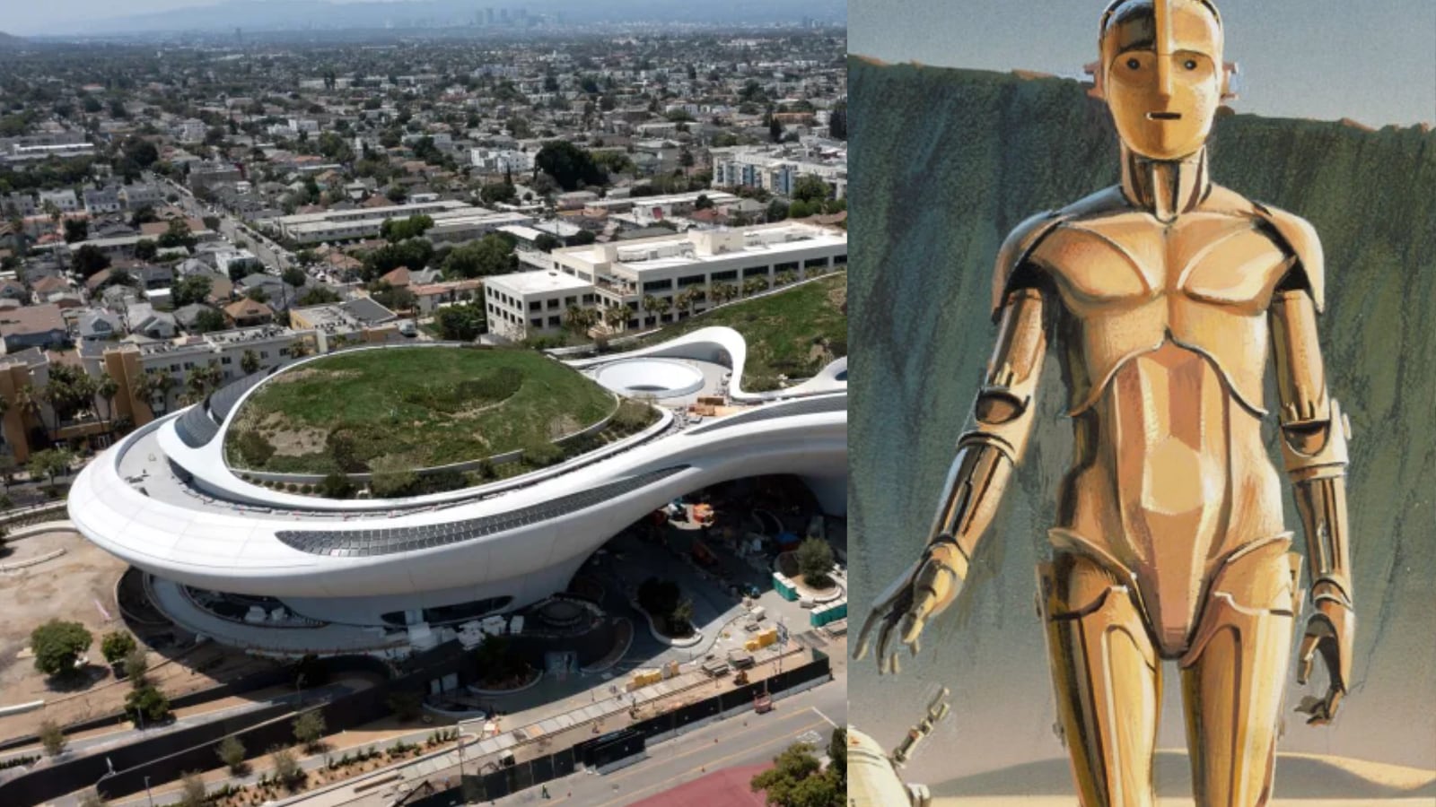 Composición Semana / captura de imagen sitio oficial Museo Lucas de Arte Narrativo estará ubicado en el Exposition Park