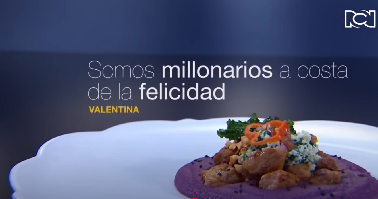 Platillo que presentó Valentina Taguado en honor a Javier Acosta.