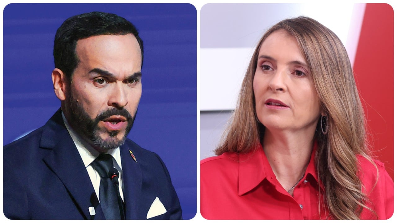 Los candidatos presidenciales Abelardo de la Espriella y Paloma Valencia.