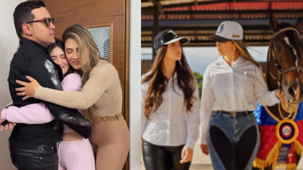 Yeison Jiménez y Sonia Restrepo junto a su hija mayor