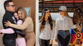 Yeison Jiménez y parte de su familia
