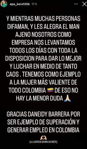 Karol Samantha hizo importante pronunciamiento en las redes sociales.