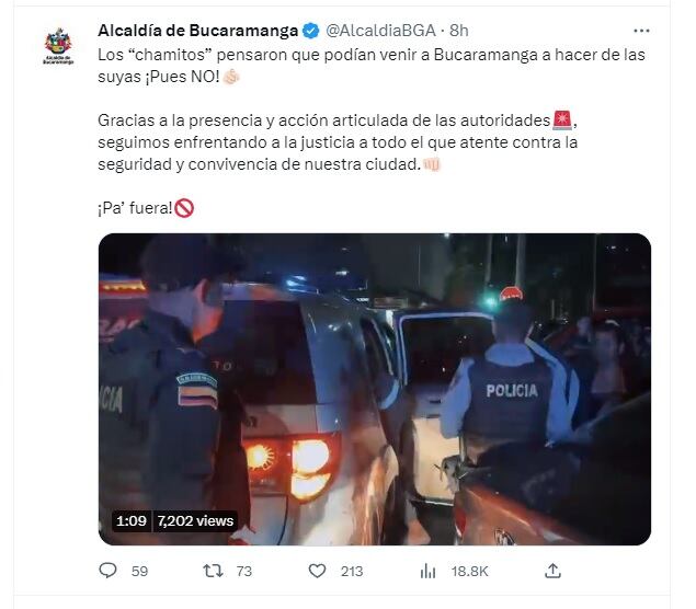 Trino alcaldía Bucaramanga.