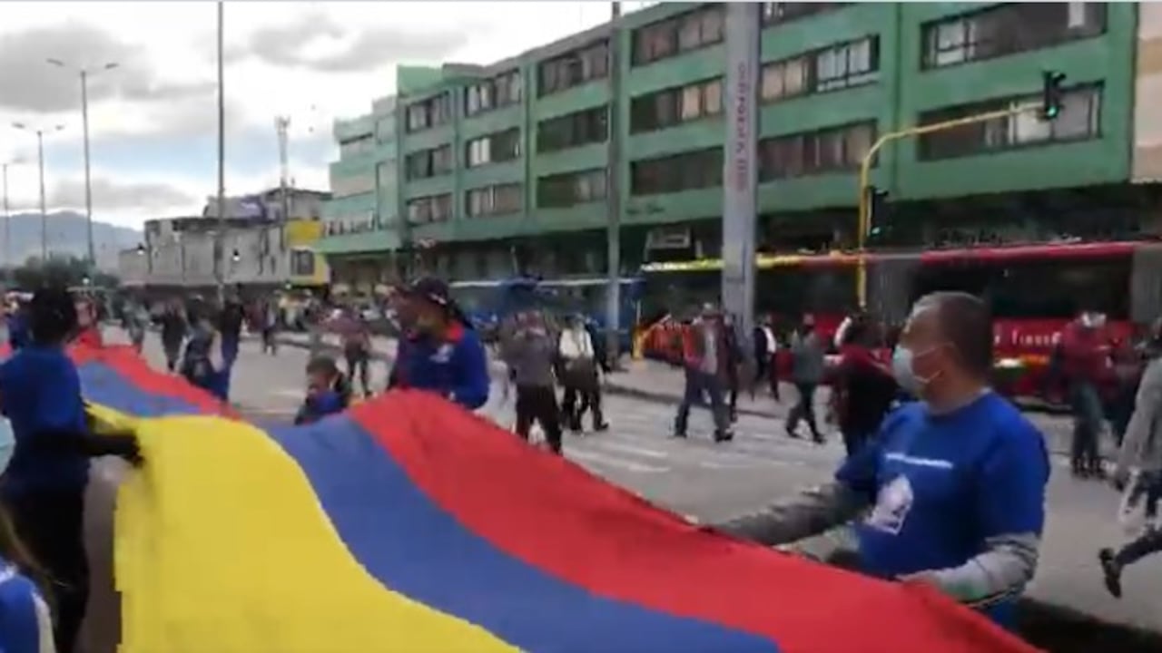 Sindicato SintraSAN se unió a los comerciantes de San Victorino