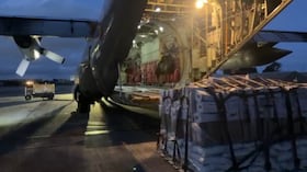 El cargamento incluye 3.200 elementos de emergencia, bienestarina y medicamentos.