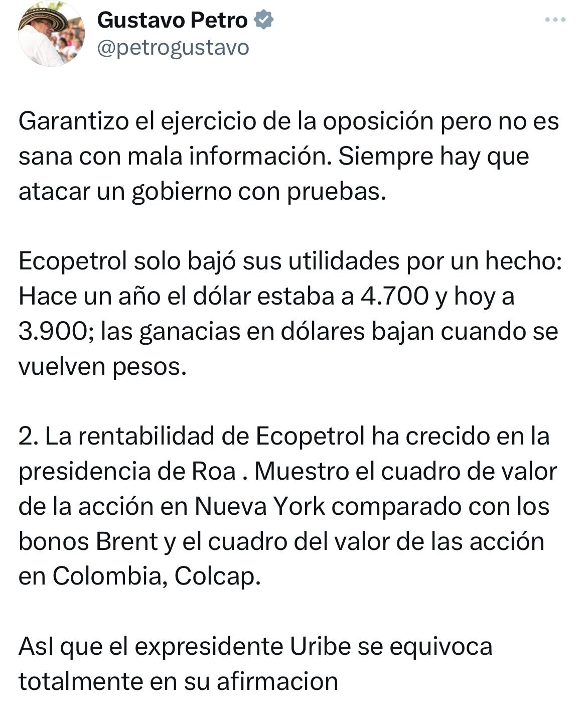 Mensaje presidente Gustavo Petro