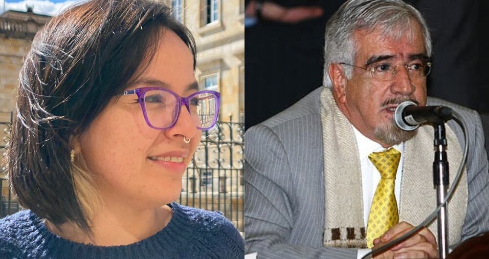 La congresista Jennifer Pedraza y Germán Navas Talero