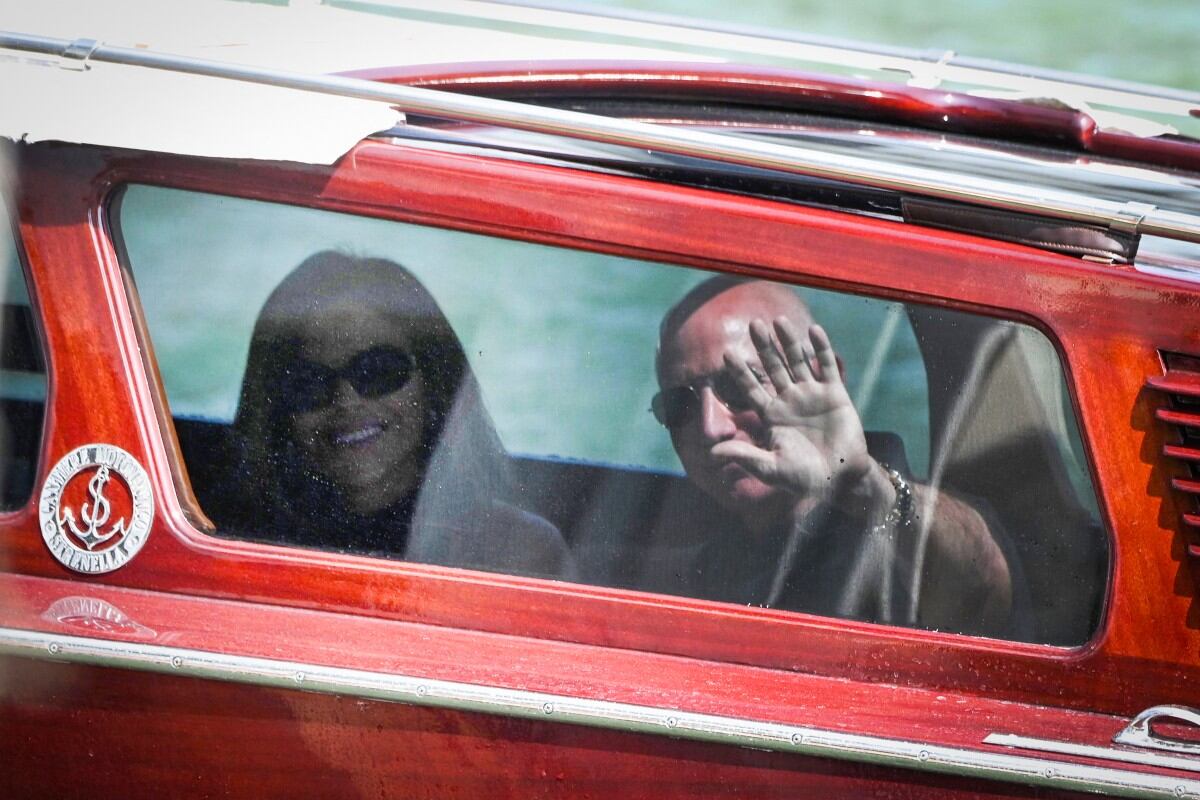 Jeff Bezos y Lauren Sánchez en Venecia, Italia, por su boda | AFP.