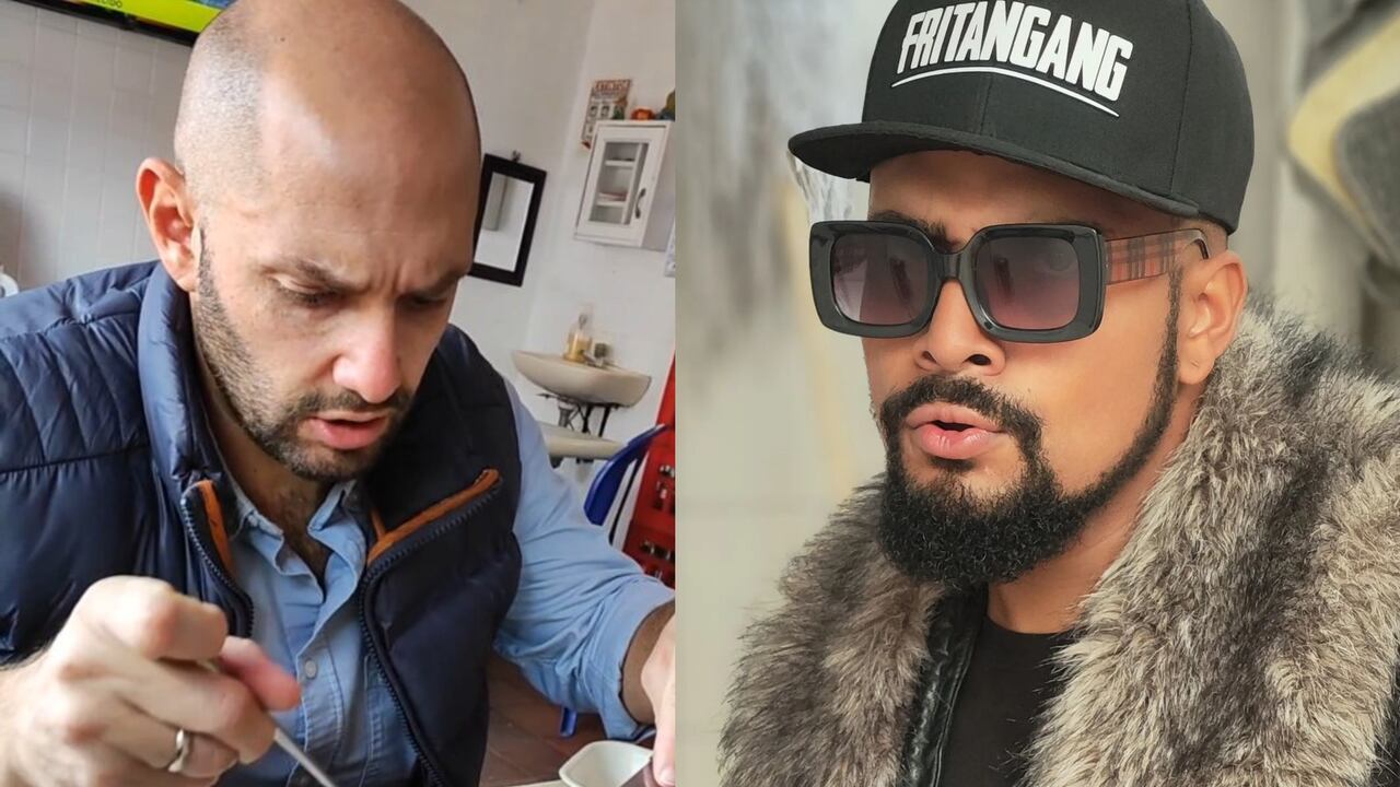 El chef y el influencer se recorrieron Corabastos y comieron "de lo lindo". Fotos: Instagram @estiwar.g.