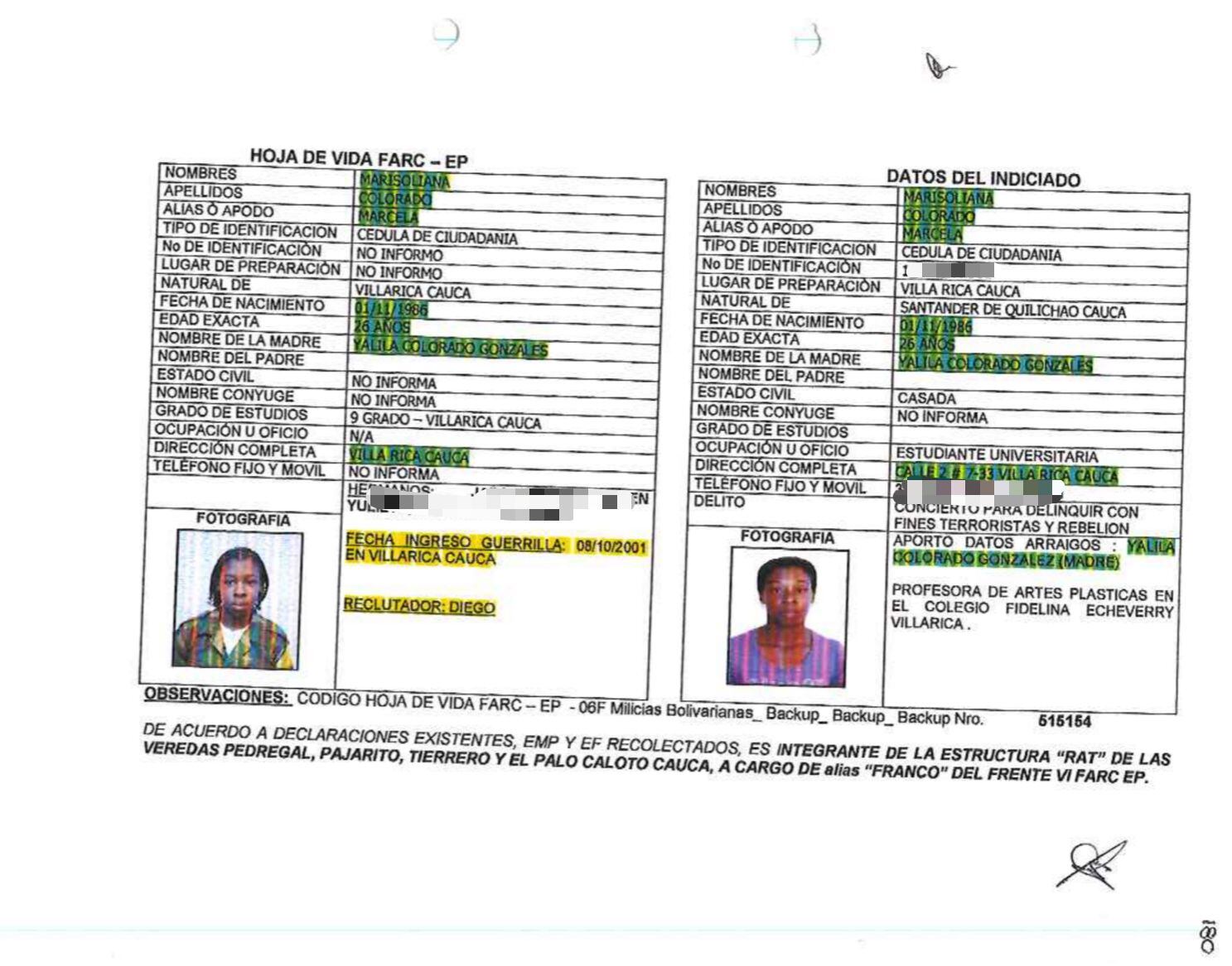 SEMANA revela la tragedia de una mujer que de niña fue fotografiada por las Farc y, 11 años después, fue capturada por la Fiscalía. Ahora, después de dos décadas la justicia la declaró inocente.