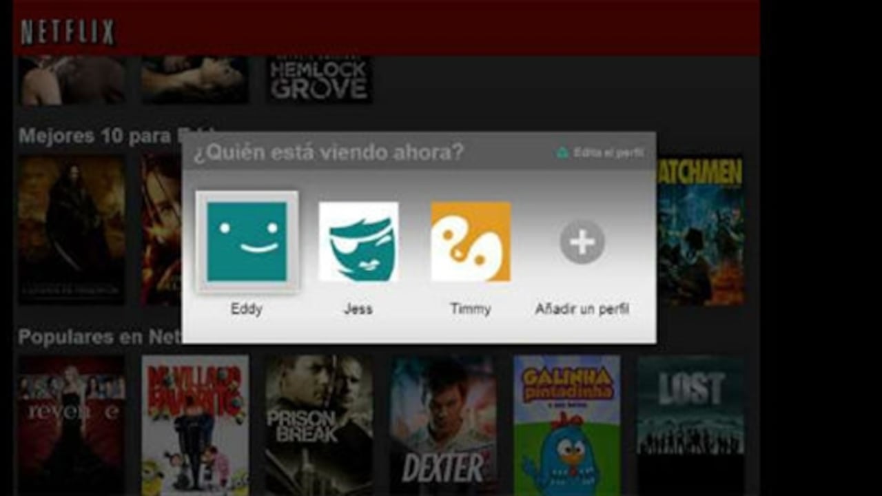 Cree perfiles en Netflix