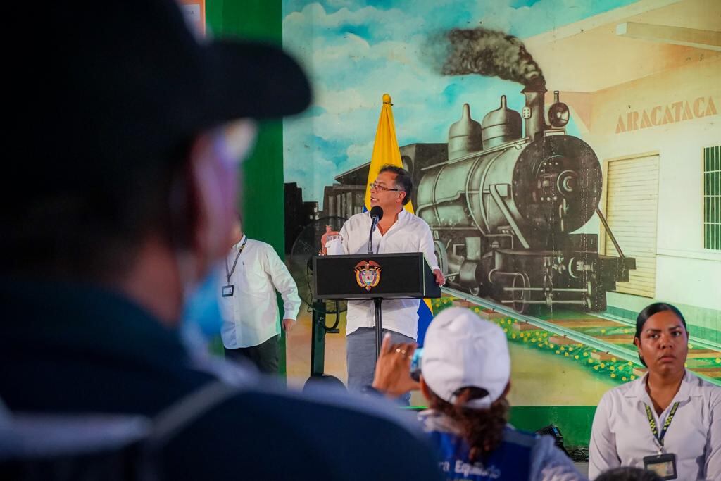 Presidente Gustavo Petro en Aracataca, Magdalena.
