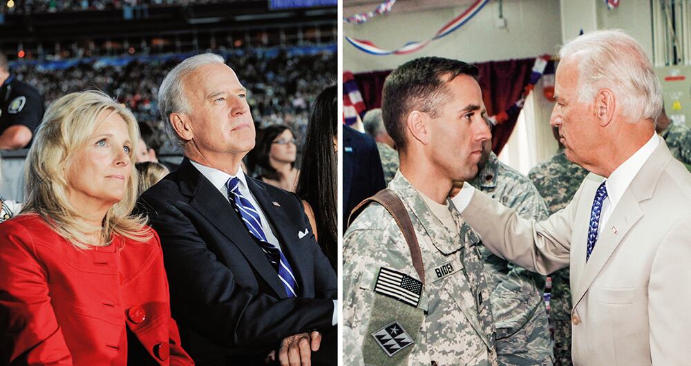 Ashley es la única hija de su matrimonio con Jill, y quien ha adoptado un bajo perfil en los últimos meses. A la derecha, junto a su hijo Beau, quien además de fiscal fue militar y combatió en Irak, contra los deseos de su padre.