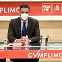 El precandidato presidencial Gustavo Petro se reunió en Madrid con el presidente de España, Pedro Sánchez.