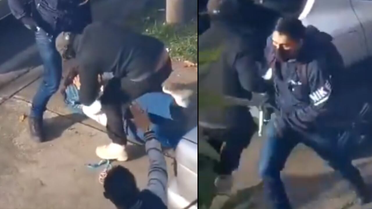 Momento exacto del robo.