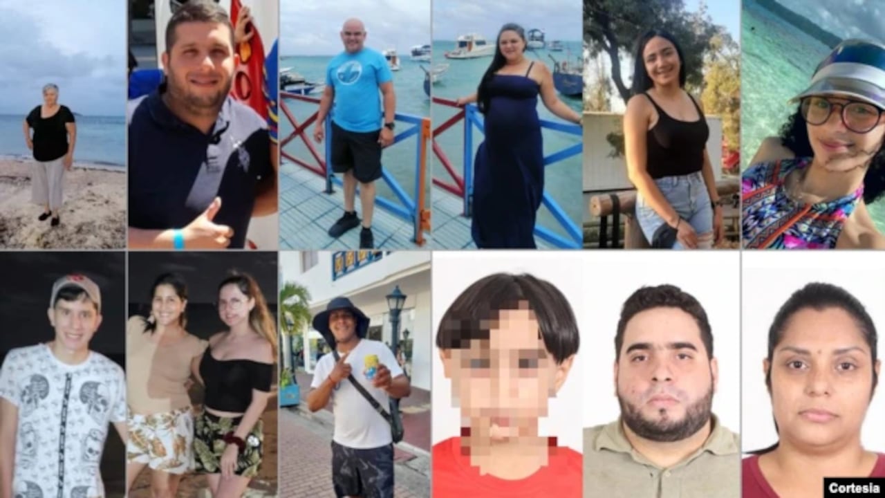 Estos son los rostros de las 13 personas de nacionalidad venezolana desaparecidos en el mar Caribe.