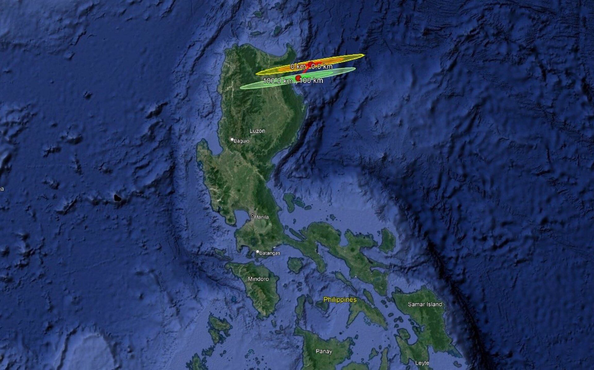 Entrada en la atmósfera del pequeño asteroide 2024 RW1.