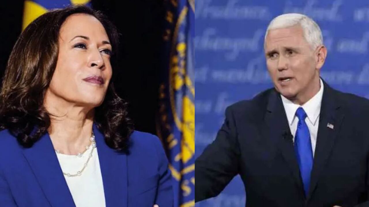 Kamala Harris y Mike Pence, candidatos a la vicepresidencia de Estados Unidos.