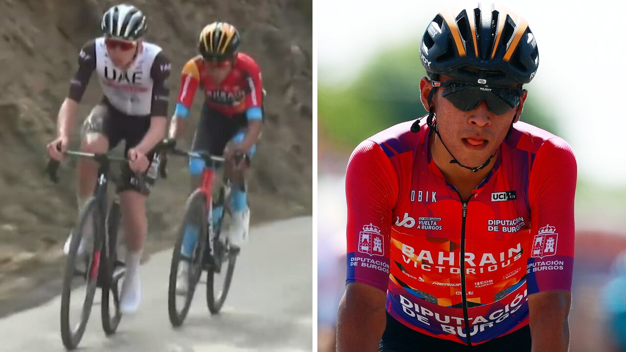Buitrago se le midió a Pogacar a falta de 12 kilómetros para el final de la etapa 1