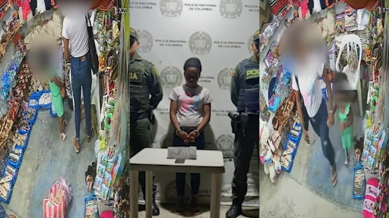 La mujer habría robado un celular.