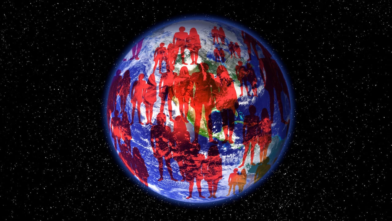 Imagen de referencia sobre incremento de la población mundial.