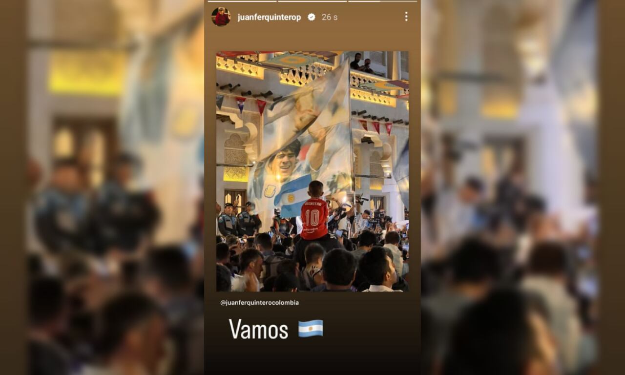 Historia Juan Fernando Quintero. Foto: Instagram Juan Fernando Quintero.
