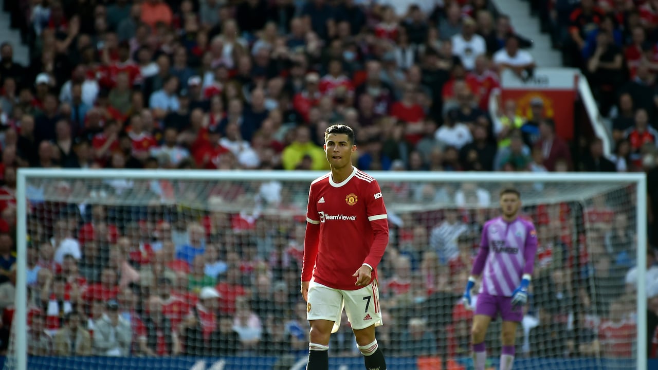Cristiano Ronaldo con el Manchester United.