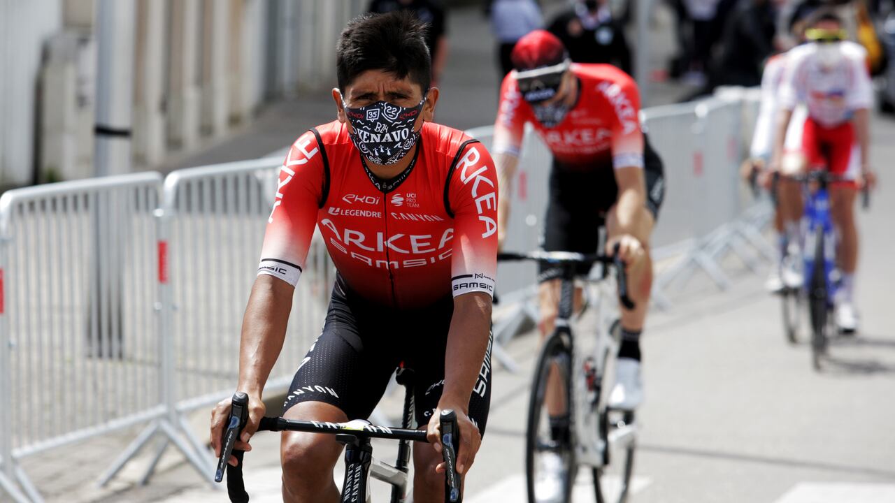 El colombiano Nairo Quintana del Arkea Samsic en la salida de Redon