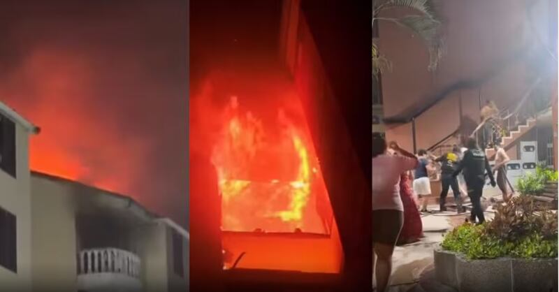 Incendio en el norte de Barranquilla.