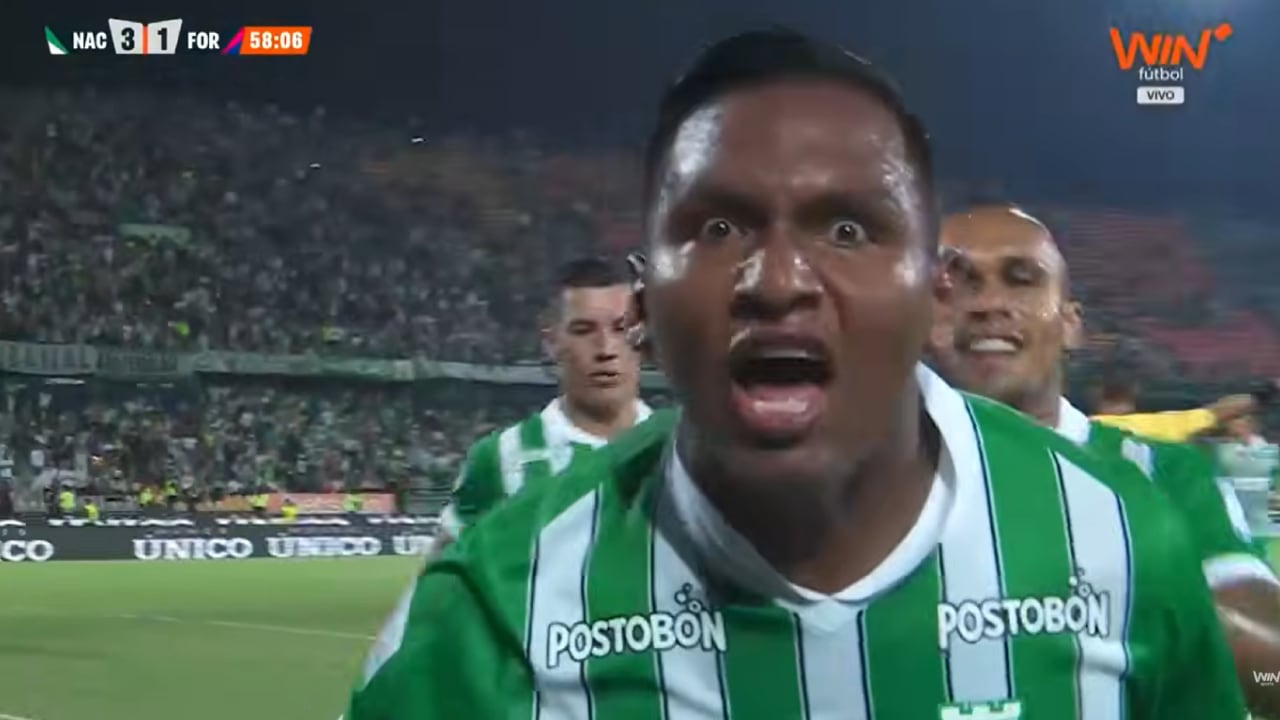 Alfredo Morelos marcó doblete en la victoria de Atlético Nacional vs. Fortaleza.