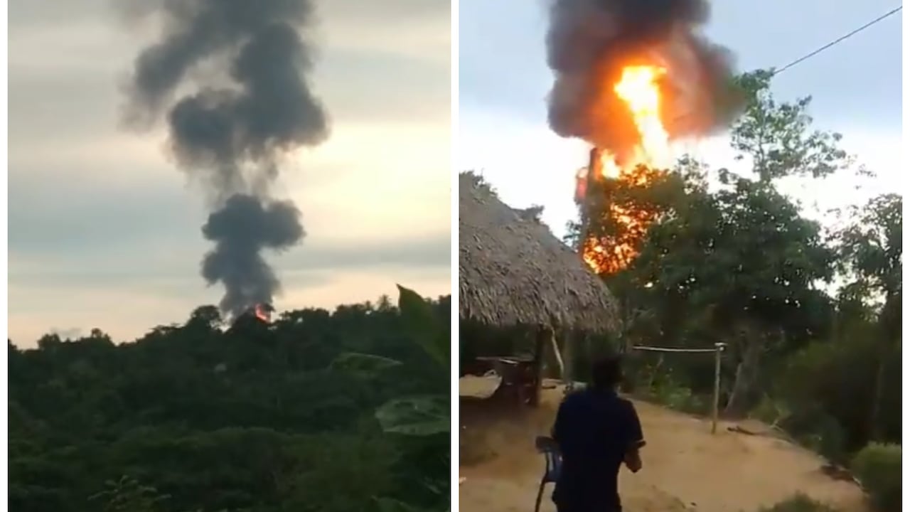 Erupción del volcán de lodo en el municipio de Turbo, Antioquia.