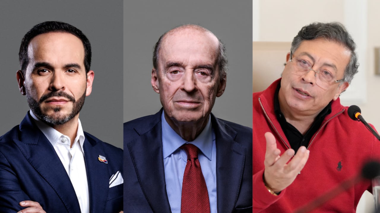 Abelardo de la Espriella, Álvaro Leyva y Gustavo Petro.