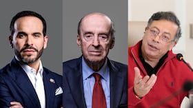 Abelardo de la Espriella, Álvaro Leyva y Gustavo Petro.