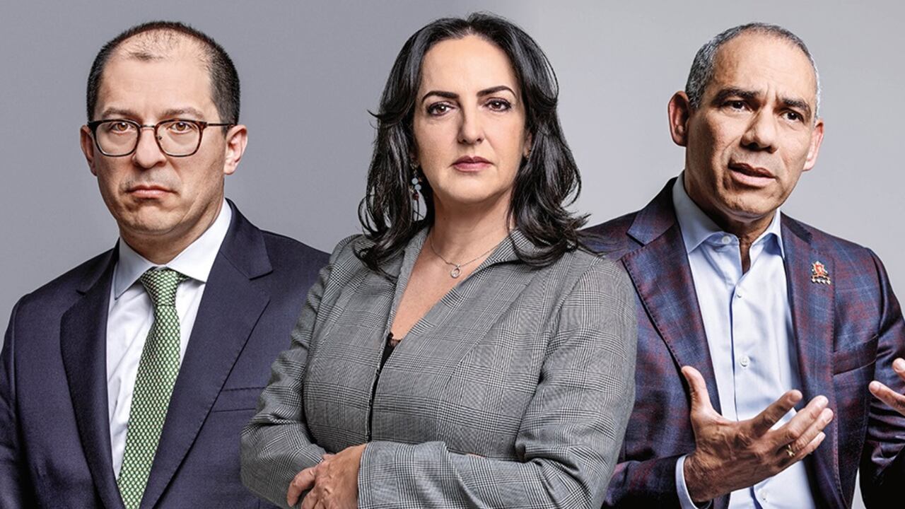 Fiscal, Francisco Barbosa; la senadora María Fernanda Cabal y el general (r) Eduardo Zapateiro.
