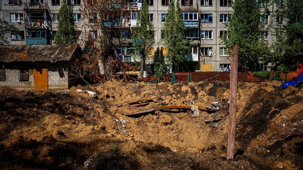 Edificio residencial dañado, después de los ataques con misiles en Chasiv Yar, cerca de la ciudad de primera línea de Bakhmut, región de Donetsk, el 3 de mayo de 2023, en medio de la invasión rusa de Ucrania (imagen de referencia).