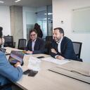 Encuentro entre el alcalde, Carlos Fernando Galán, y el superintendente de Salud, Luis Carlos Leal.