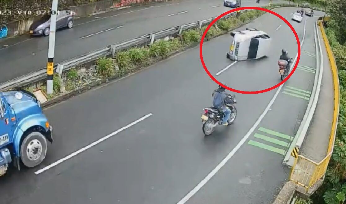 Un personas lesionada en accidente de tránsito en Antioquia