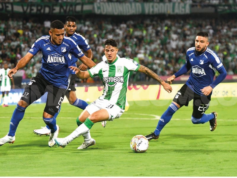 Atlético Nacional y Millonarios empataron sin goles por la fecha 8 de la Liga Betplay. Foto: Dimayor.