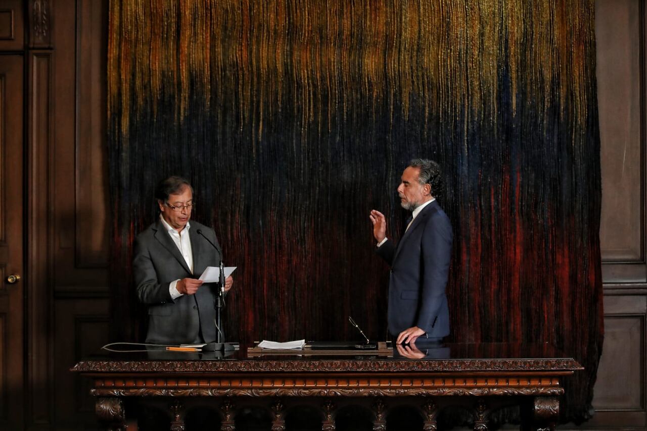 Presidente Gustavo Petro y Embajador en Venezuela Armando Bendetti