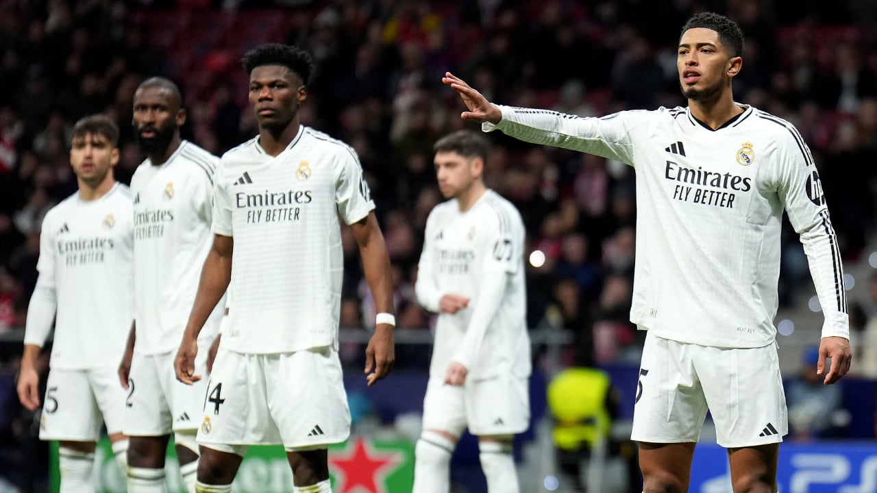 Imagen del partido entre Real Madrid, y Atlético Madrid, por la vuelta de los octavos de final de la Champions League.