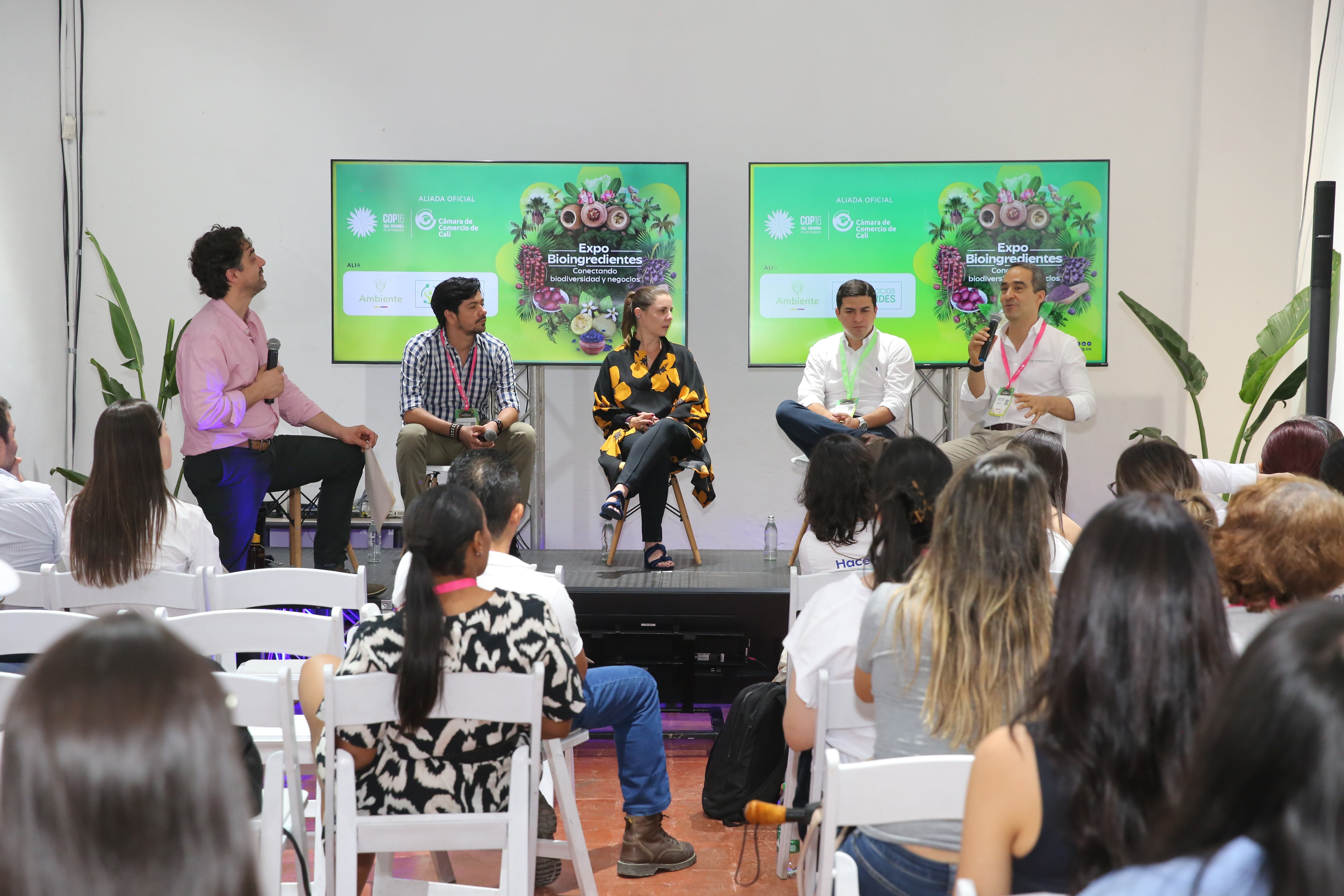 Expo Bioingredientes en la Casa Empresarial de la CCC (Sociedad de Mejoras Públicas), durante la COP16.