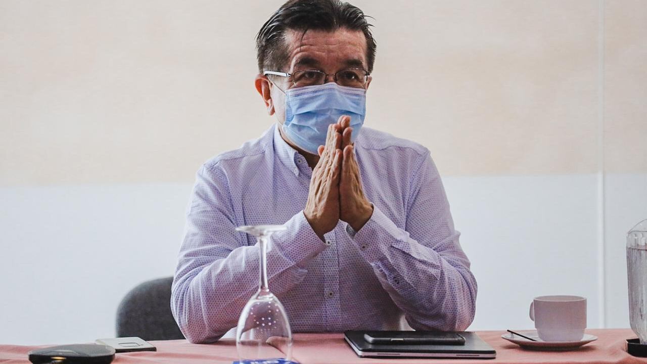 Fernando Ruiz, ministro de Salud, en Puesto de Mando Unificado del 21 de mayo