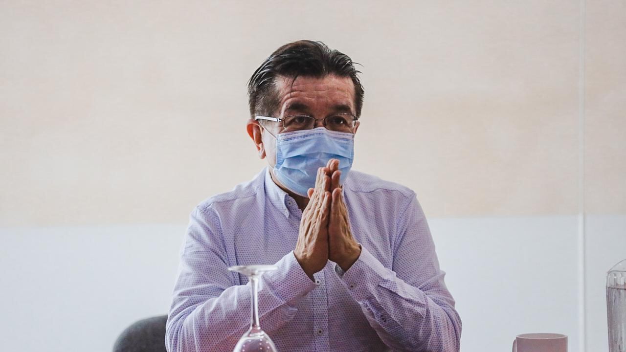 Fernando Ruiz, ministro de Salud, en Puesto de Mando Unificado del 21 de mayo