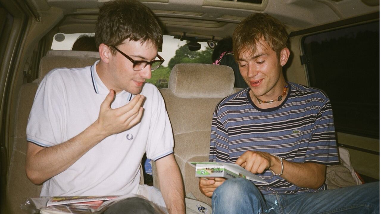 'No One You Know: Dave Rowntree's Early Blur Photos': Graham Coxon, Damon Albarn.