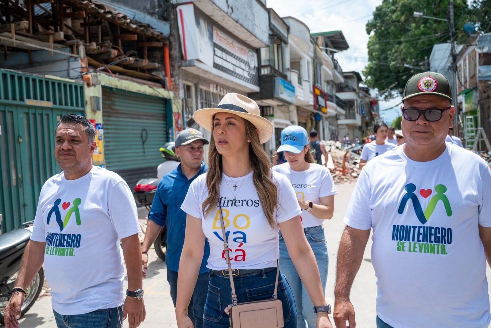 La senadora Zandra Bernal acompañó la iniciativa 'Mineros de Boyacá Solidarios por Colombia', liderada por trabajadores del sector minero.