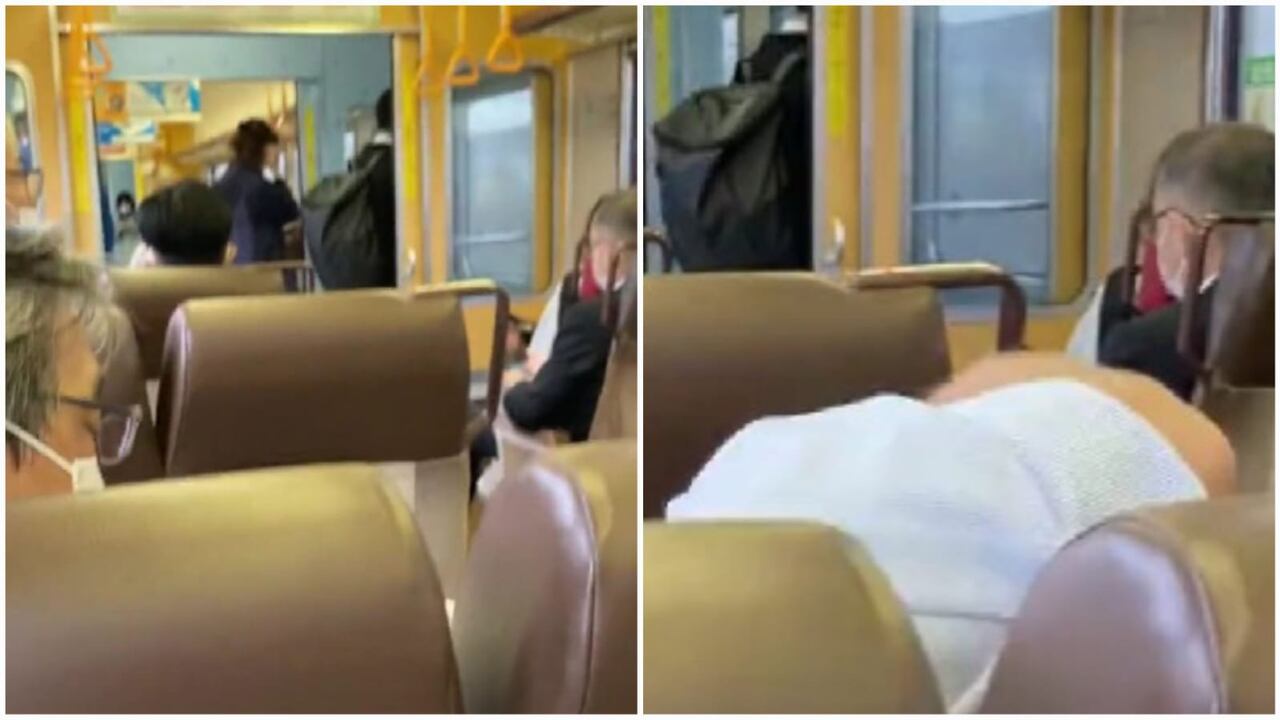 Tren se detiene repentinamente en Japón cuando se activan las sirenas.