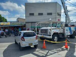 Una estación de gasolina no realizaba los pagos correspondientes por el servicio de energía.