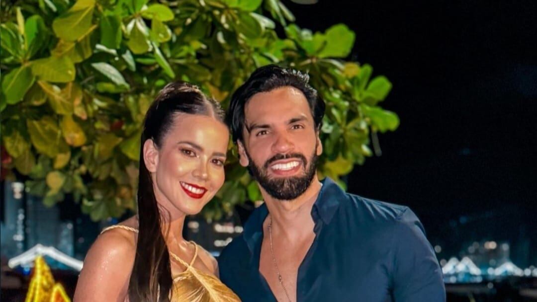 Laura de León y su esposo